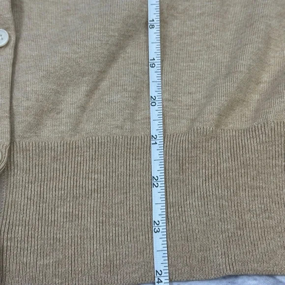Lands’ End Fine-Gauge Cotton‎ Cardigan & Tank Set NWT Large Opened to take pics - Picture 15 of 17